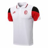 Mens AC Milan Polo Shirt White 2021/22