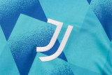 Mens Juventus Short Training Jersey Sky Blue 2022/23