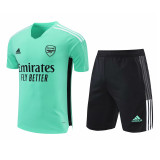 Mens Arsenal Short Training Suit Green 2021/22