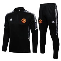 Mens Manchester United Training Suit Black 2021/22