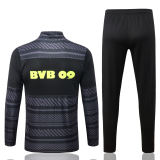 Mens Borussia Dortmund Jacket + Pants Training Suit Grey 2022/23