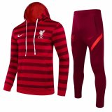Mens Liverpool Hoodie Sweatshirt + Pants Suit Red Stripe 2021/22