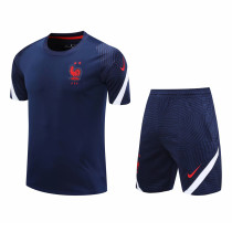 Mens France Short Training Suit Navy 2020/21