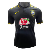 Mens Brazil Polo Shirt Black 2022