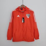 Mens Sao Paulo FC All Weather Windrunner Jacket Red 2022/23