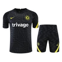Mens Chelsea Short Training Suit Black 2022/23