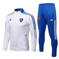 Mens Boca Juniors Jacket + Pants Training Suit White 2021/22