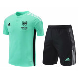 Mens Arsenal Short Training Suit Green II 2021/22