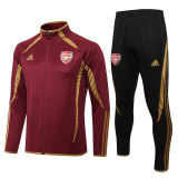 Mens Arsenal Jacket + Pants Training Suit Teamgeist Burgundy 2021/22