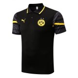 Mens Borussia Dortmund Polo Shirt Black 2022/23