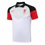 Mens Liverpool Polo Shirt White 2021/22