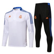 Mens Real Madrid Training Suit White 2021/22
