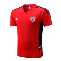 Mens Bayern Munich Short Training Jersey Red 2022/23