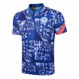 Mens Chelsea Polo Shirt Blue 2021/22