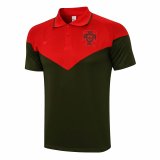 Mens Portugal Polo Shirt Red - Green 2021/22