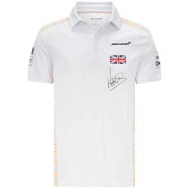 Mens McLaren Lando Norris F1 Team Polo - White 2021