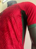 Mens Portugal Pre-Match Short Training Jersey Red 2022 - Match