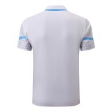 Mens Olympique Marseille Polo Shirt White 2022/23