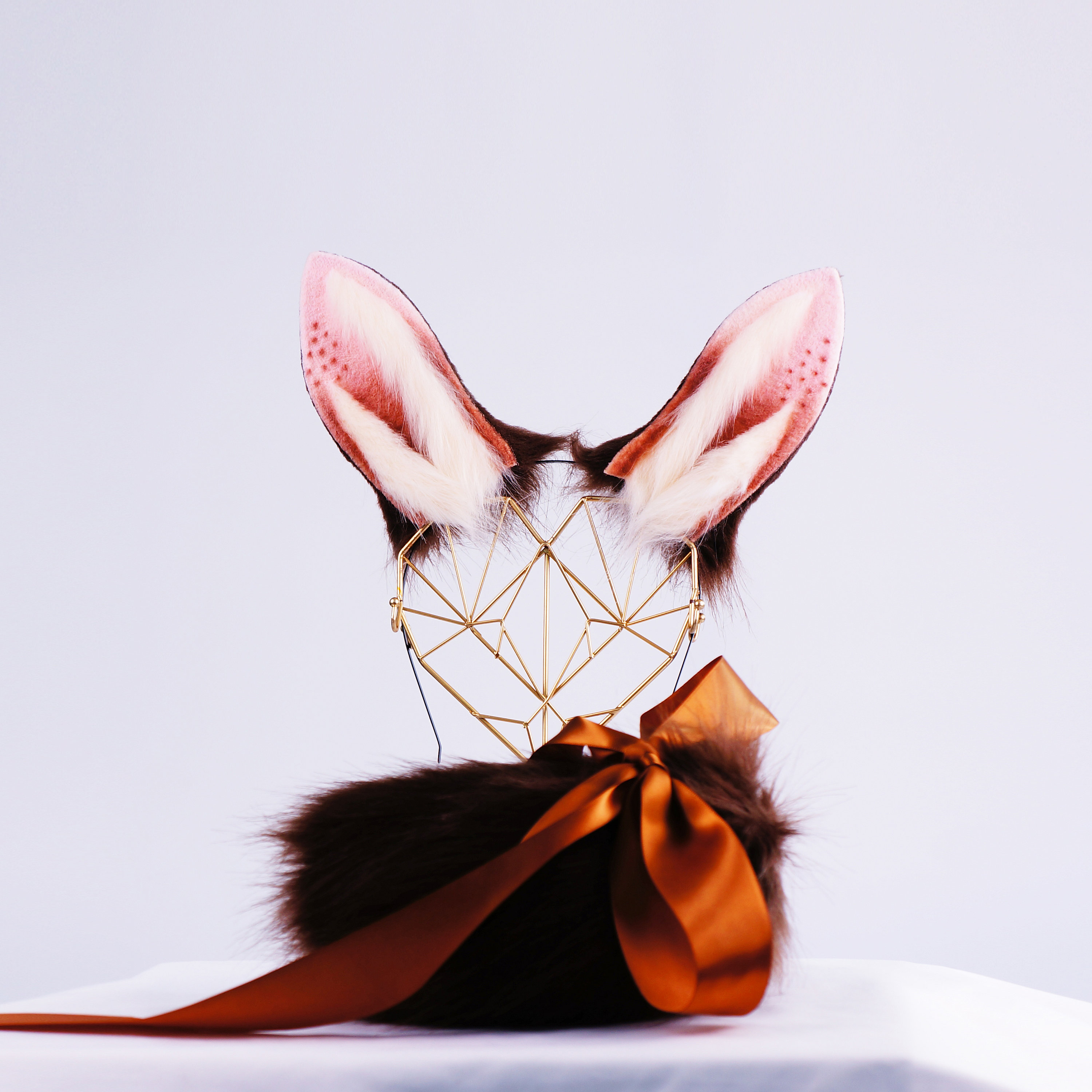 Brown Bunny Ears, Cosplay, Bunny Cosplay, Animal Ears, Cospaly Ears, Pet  Play, Bunny Ears Cosplay, Rabbit Ears, Tuban, realistic animal ears