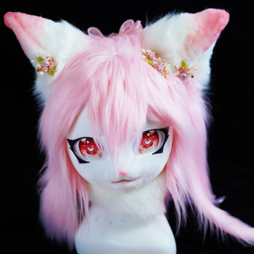 Long Ears Kitsune Mask - Bloodstain