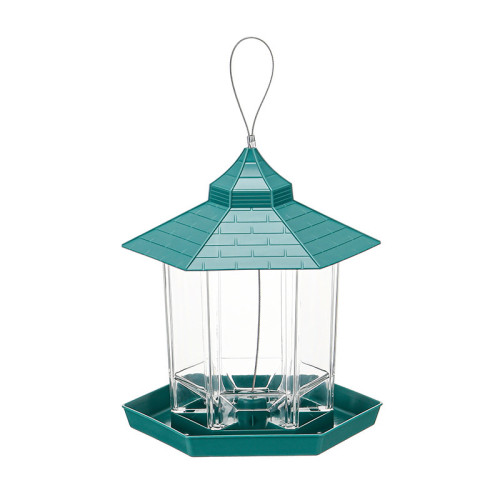 Bird feeder acrylic pavilion shape outdoor factory spot bird feeder hanging bird feeder