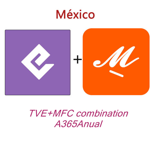 Combo TVE+MFC  Recarga Anual For Mexico Spanish
