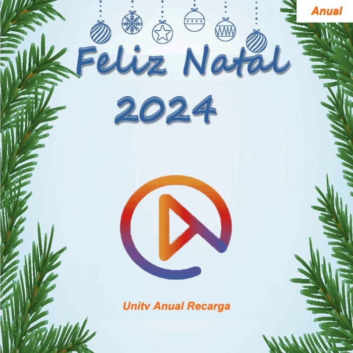 UniTV Recarga Anual Feliz Natal 2024