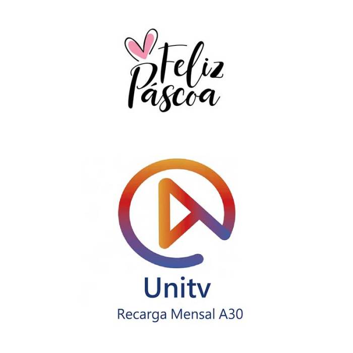 Unitv  Recarga Brasil Mensal Feliz Páscoa 2024 