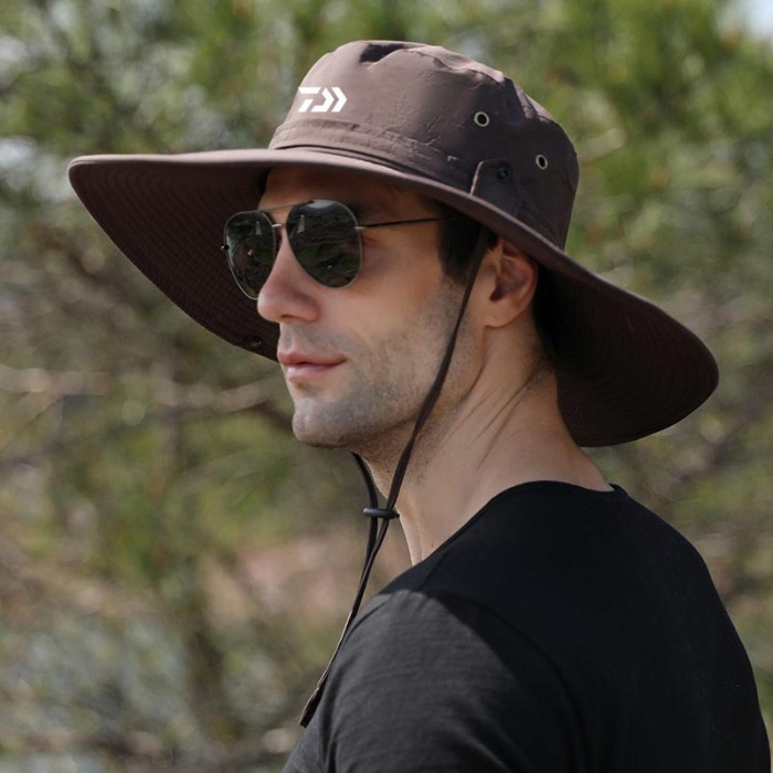 Summer Men's Outdoor Sports Waterproof Travel Protection Shade Mountaineering Fishing Hat