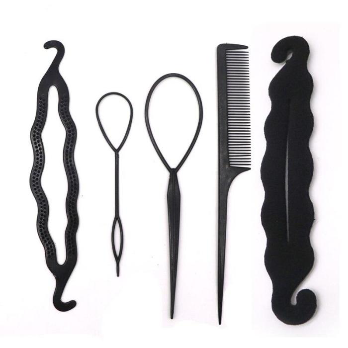 Women Hair Accessories Hair Styling Tools Magic Donut Hair Bun Maker Hairstyle Braider Twist Hair Clip Disk Pull Hairpins