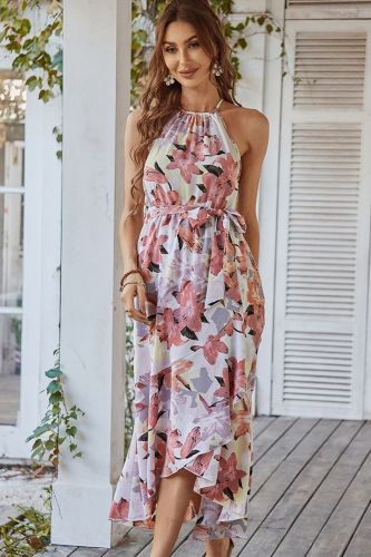 New Fashion Sexy Sleeveless Slim High Waist  Maxi  Vacation Dress