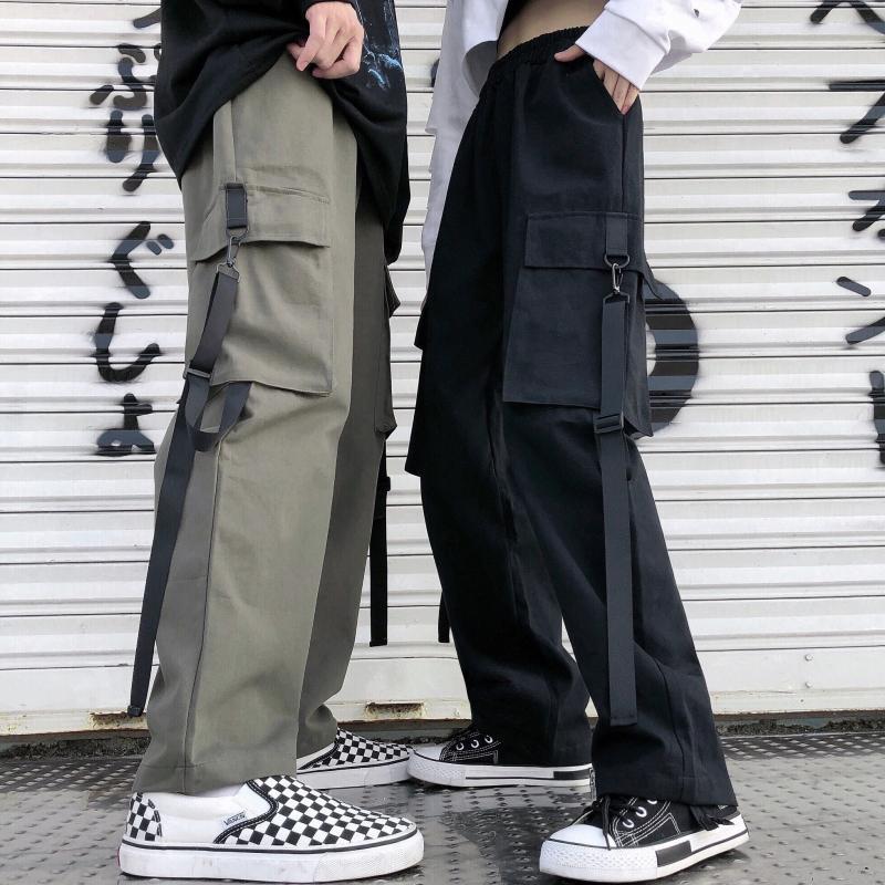 Women's Overalls Loose Korean Style Punk Couple Pants
