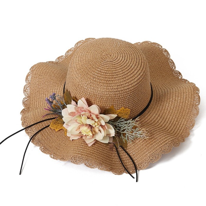 Flower Beach Casual Street Fashion Spring Outdoor Travel Women's Straw Hat