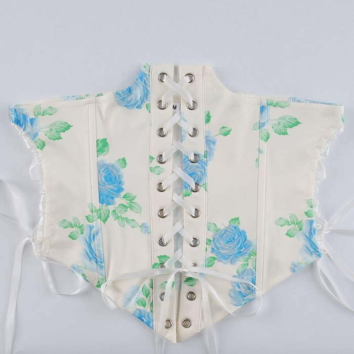 Beach Style Vintage Chiffon Dress With Corset Bandage Hollow Out Bustier Prairie Chic Flare Sleeve Dresses 2 Pieces Set