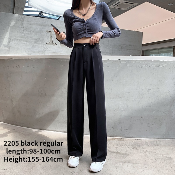 New Women's Fashion Casual High Waist Loose Pants