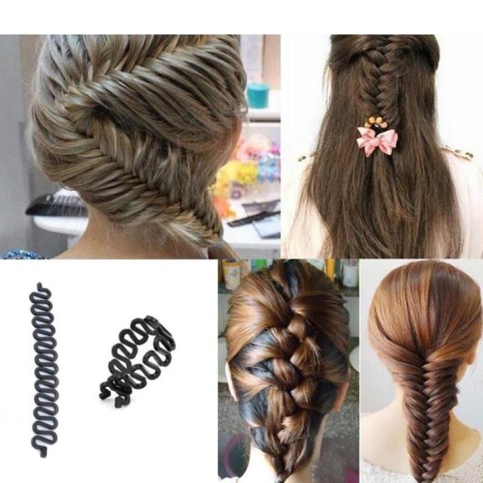 Women Hair Accessories Hair Styling Tools Magic Donut Hair Bun Maker Hairstyle Braider Twist Hair Clip Disk Pull Hairpins