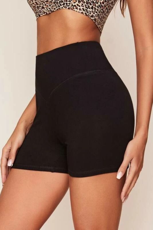 Women's Bottoms High Waist Fitness Casual Skinny Soft Stretch Biker Shorts