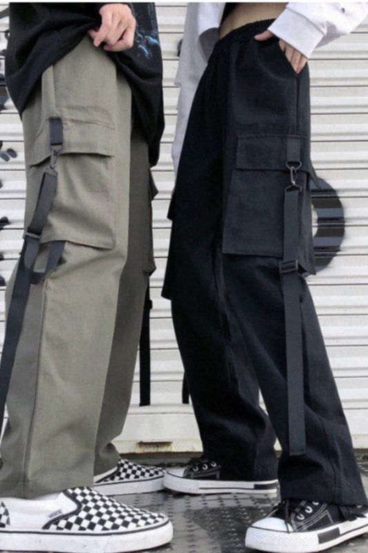 Women's Overalls Loose Korean Style Punk Couple Pants