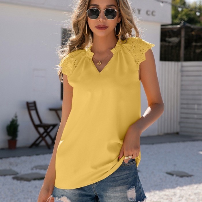Fashion V-neck Slim T-Shirts