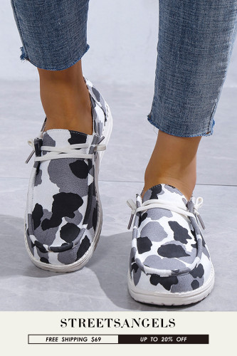 Women Casual Printing Comfortable Canvas Shoes