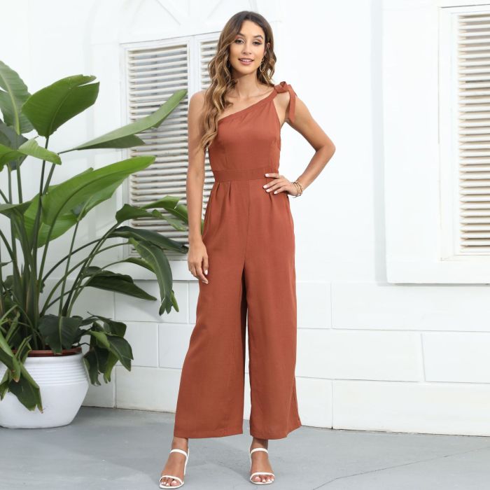 New Casual Fashion Sexy Backless Women's Jumpsuits