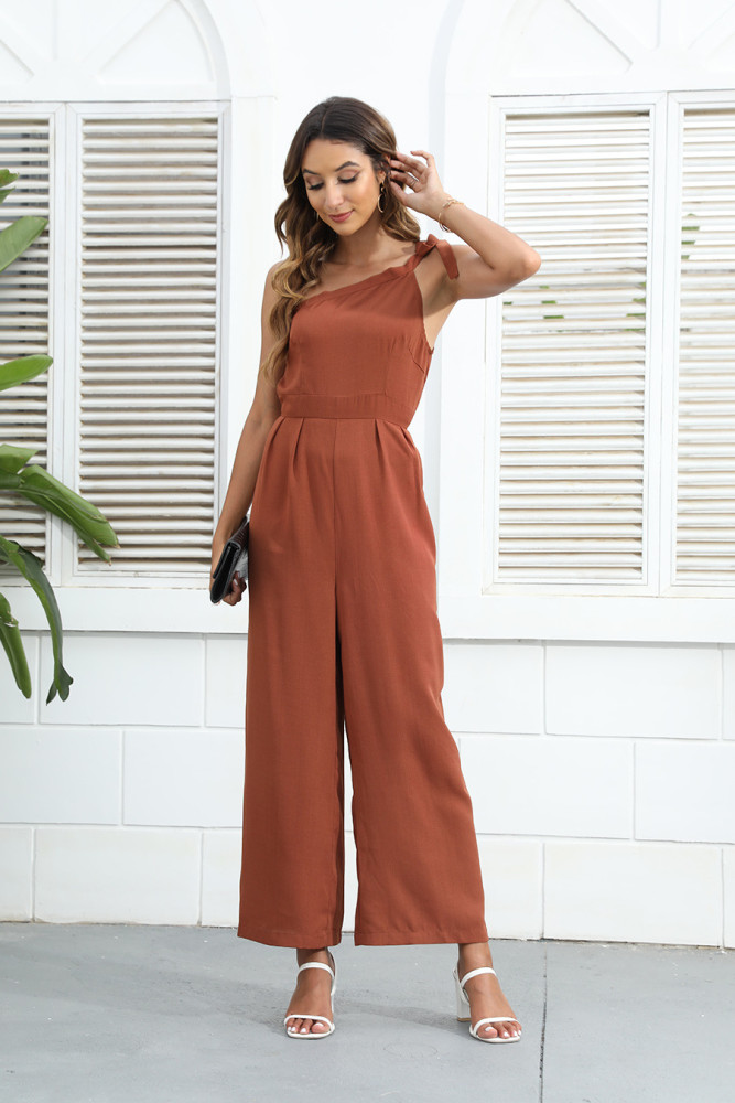 New Casual Fashion Sexy Backless Women's Jumpsuits