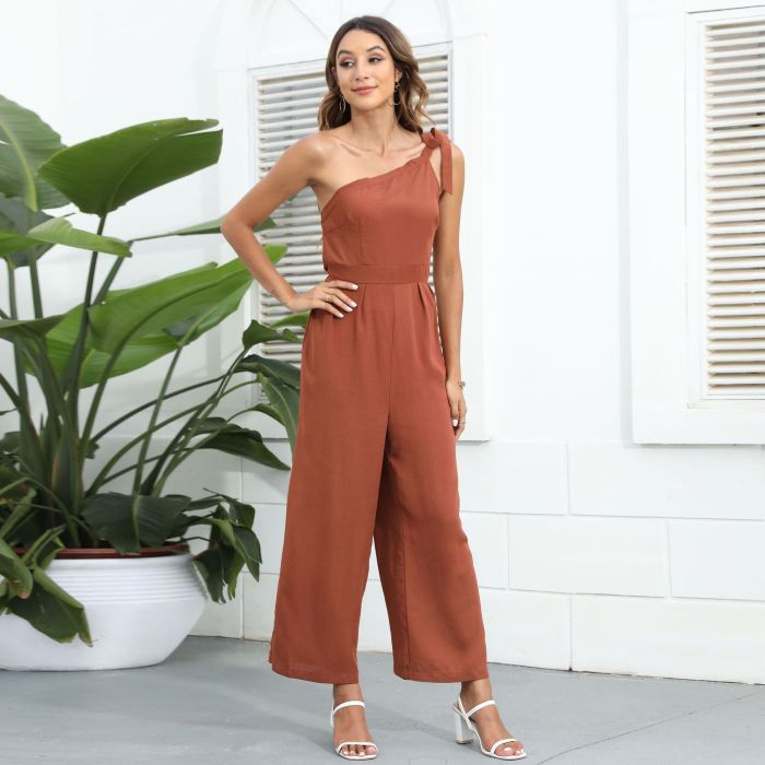 New Casual Fashion Sexy Backless Women's Jumpsuits