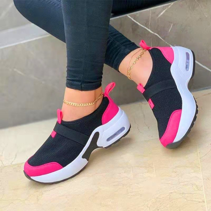 Women's Casual Fly Woven Breathable Comfortable Sneakers