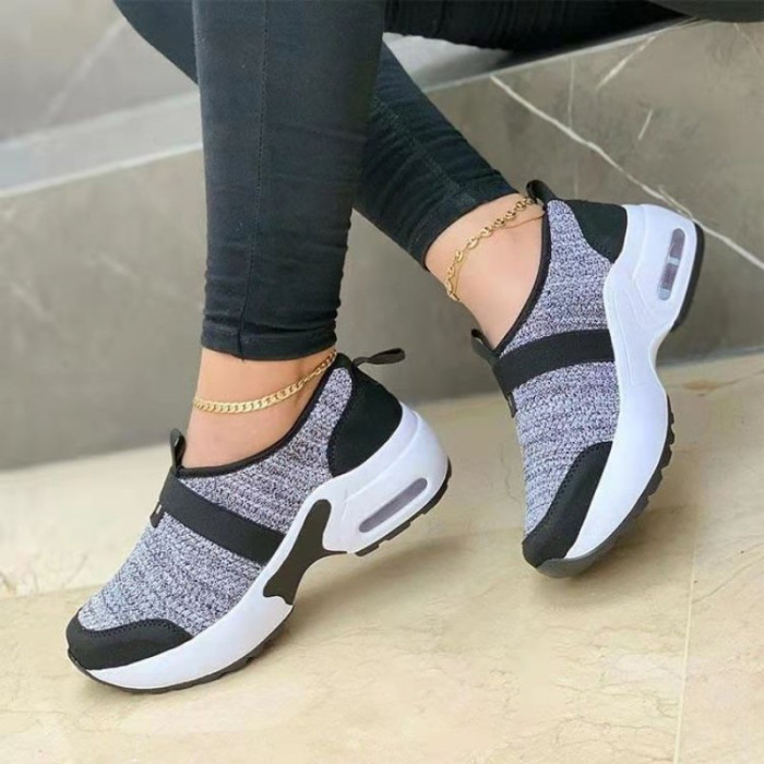 Women's Casual Fly Woven Breathable Comfortable Sneakers