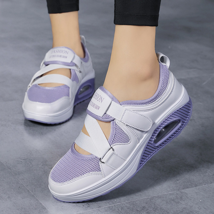 Women's Breathable Lightweight Platform Sneakers