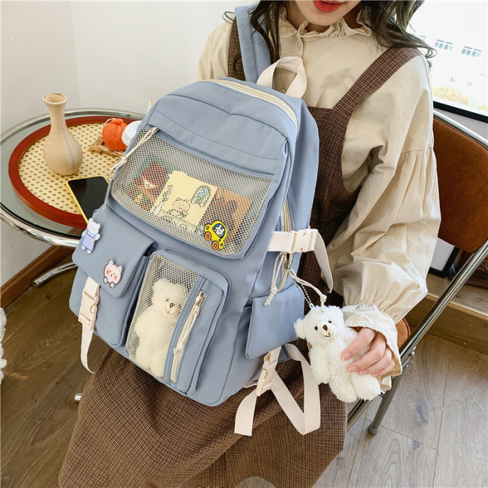 Korean Version Of The Trend Travel Wild Students Large Capacity Cute Backpack Bags