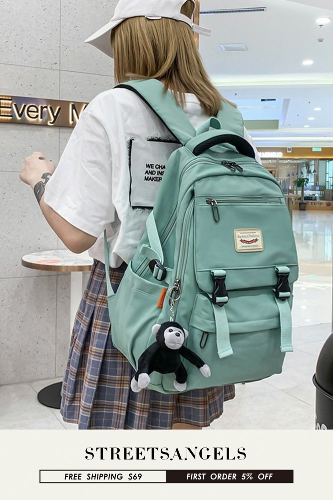 Large-capacity Fashion Portable Shoulder Personalized Tooling Student Backpack Bags