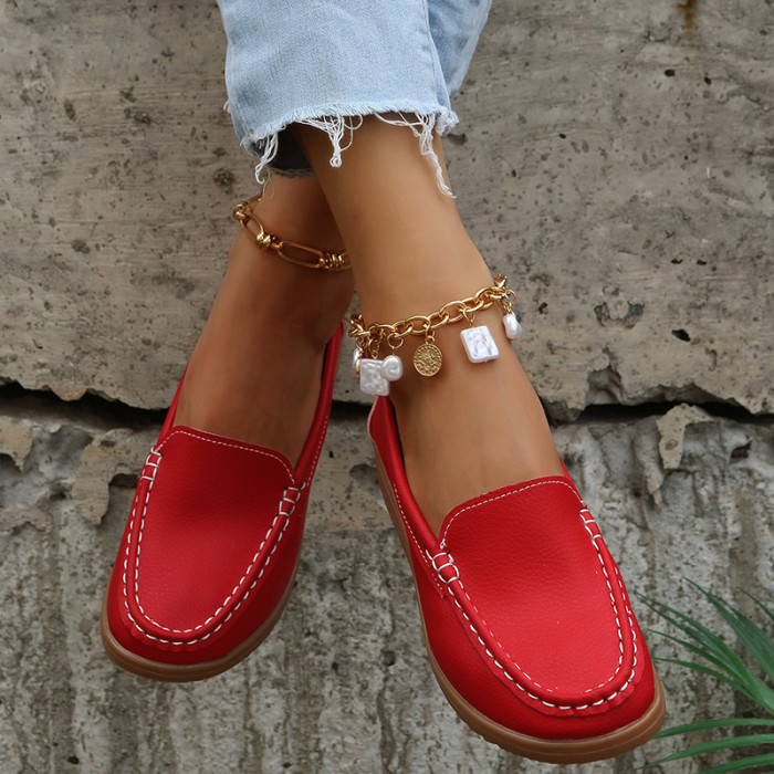 Women Comfortable Thick Bottem Loafers