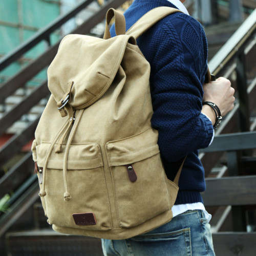 Korean Casual Fashion Trend Canvas Travel Computer Backpack Bags